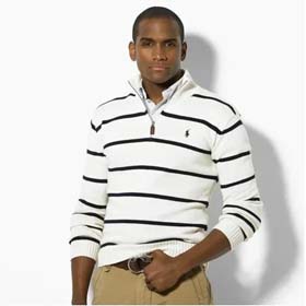 Rah Lauren Paul Morgan Long Sleeve Zipper Striped Sweater（38 styles)-2129